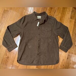 NWT Madewell Moleskin Work Shirt Easy Fit Size XL 100% Cotton